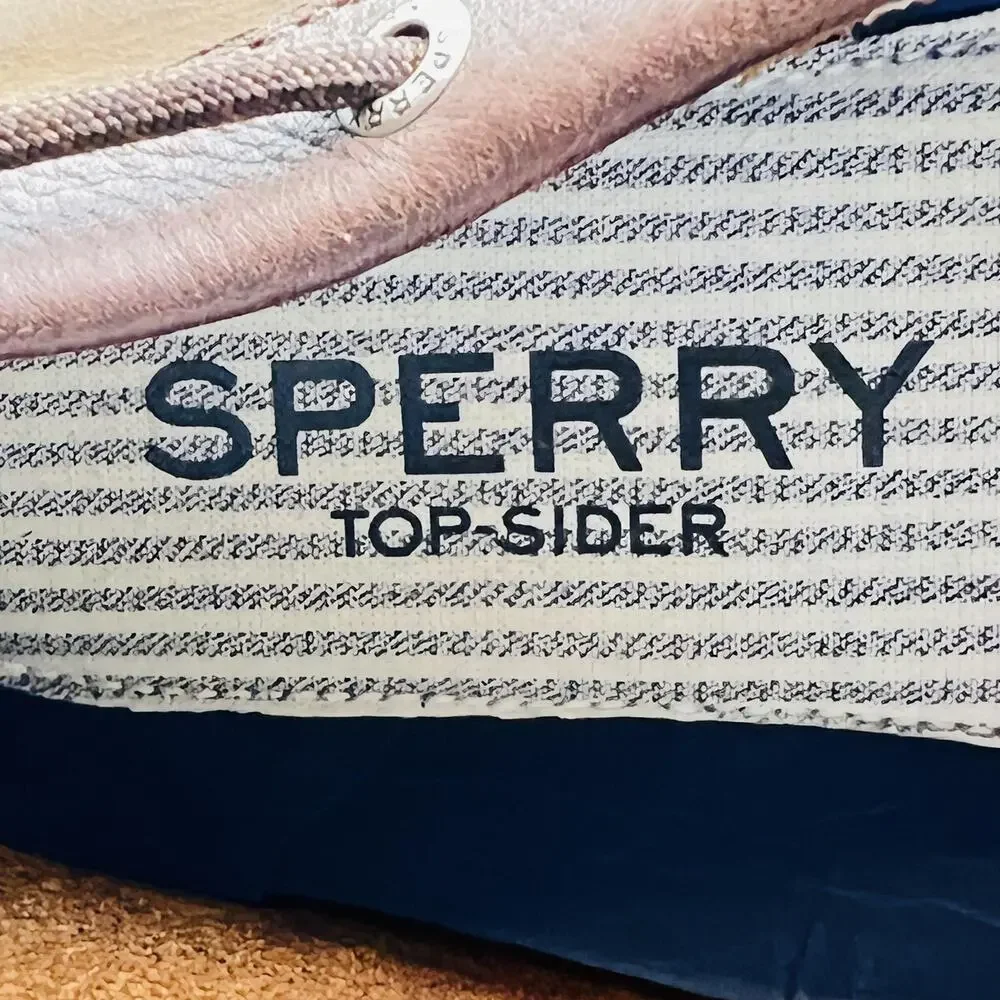 Sperry Shoes Mens 8 Brown Leather Top Sider Boat Moc Toe Casual Comfort Nautical